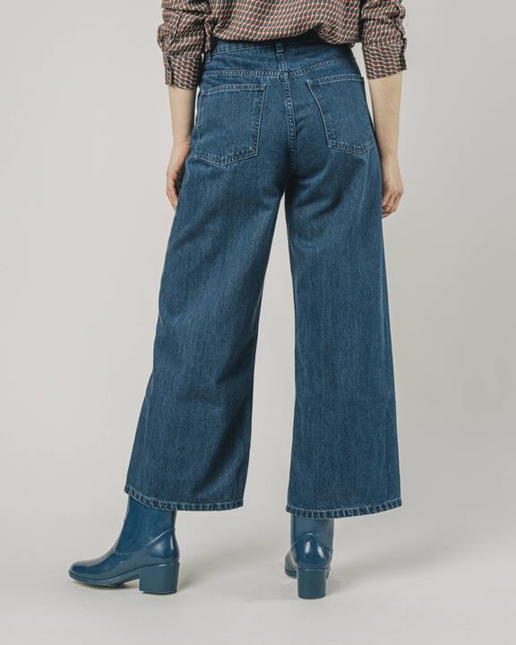 5 Pocket Wide Jeans Blue 4