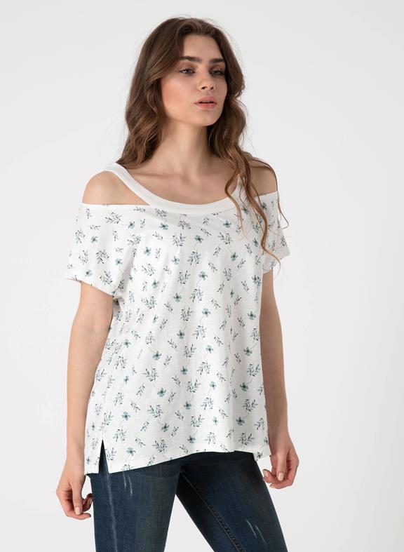 Off The Shoulder Top With All Over Print 3
