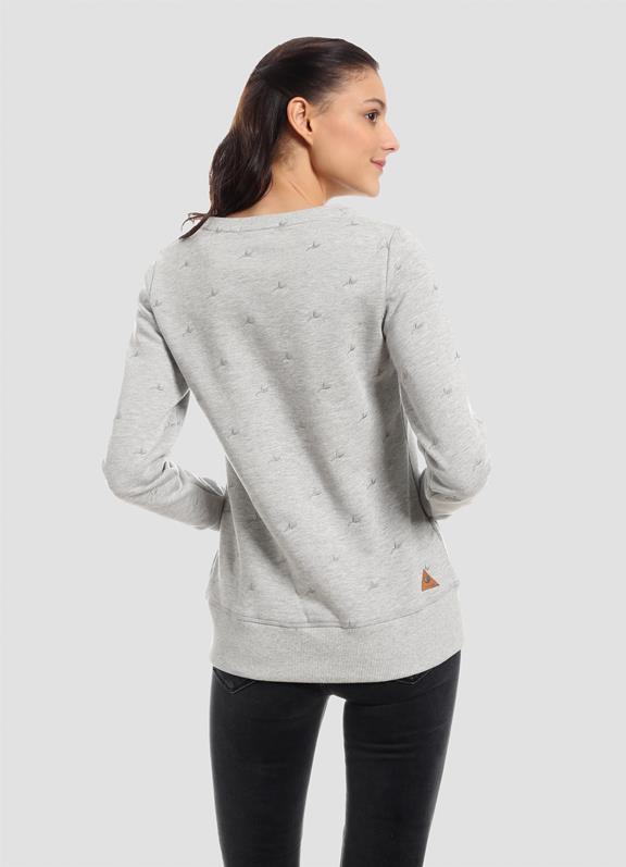 Allover Knitted Organic Cotton Sweatshirt 3