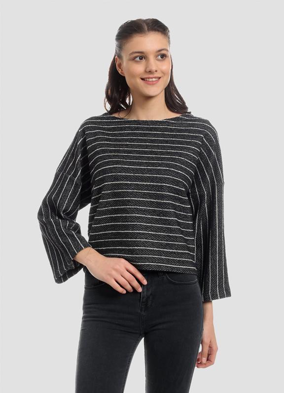 Sweatshirt Greyish Striped 1