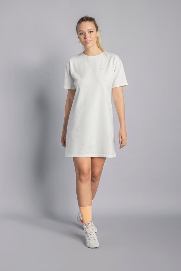 T-Shirt-Kleid Aus Recycelter Baumwolle Weiß 3
