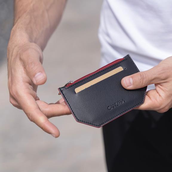 Minimal Case Wallet Schwarz/Rot 2