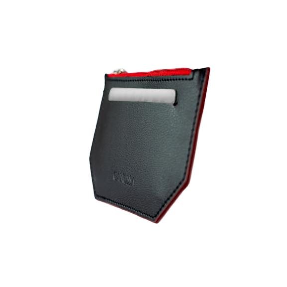 Minimal Case Wallet Schwarz/Rot 4