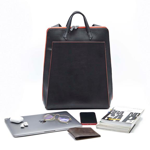 Urban Laptop Backpack Schwarz / Rot 9