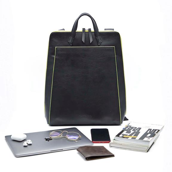 Urban Laptop Backpack Black / Yellow 8