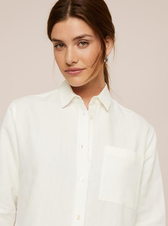 Willow Blouse Linen Off-White 3