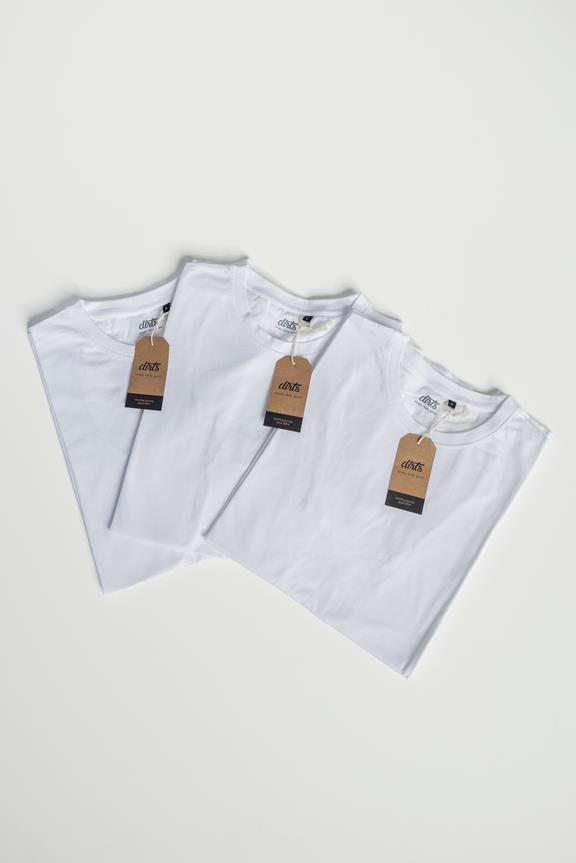 3er-Pack T-Shirt Standard Weiß 1