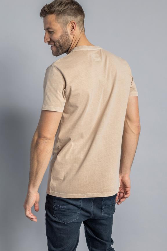 T-Shirt Slim Light Brown 4