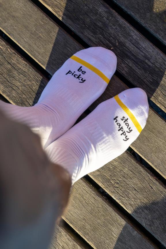 Socken Be Picky Weiß 2