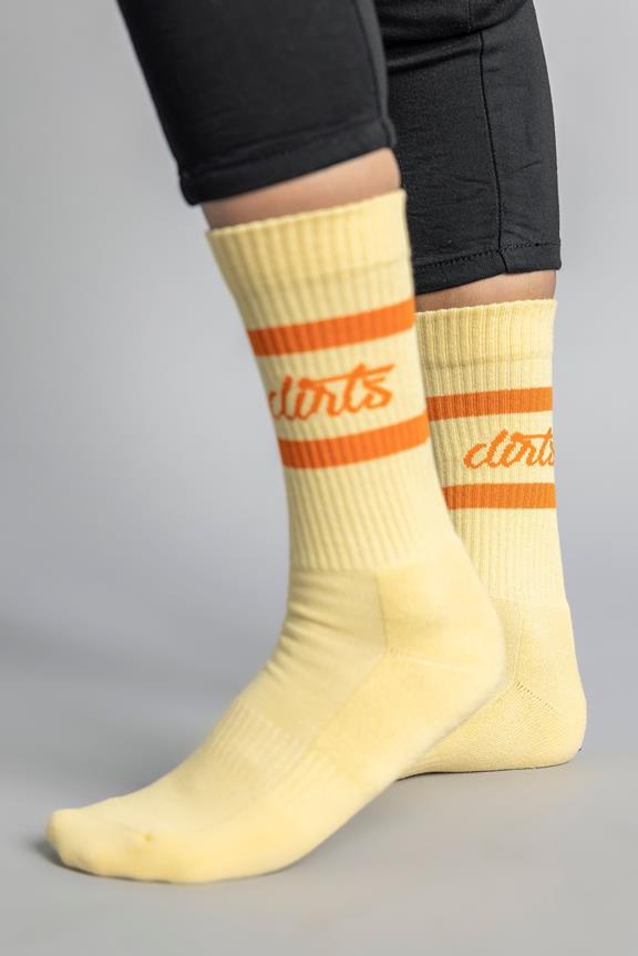 Socks Striped Yellow Orange 2