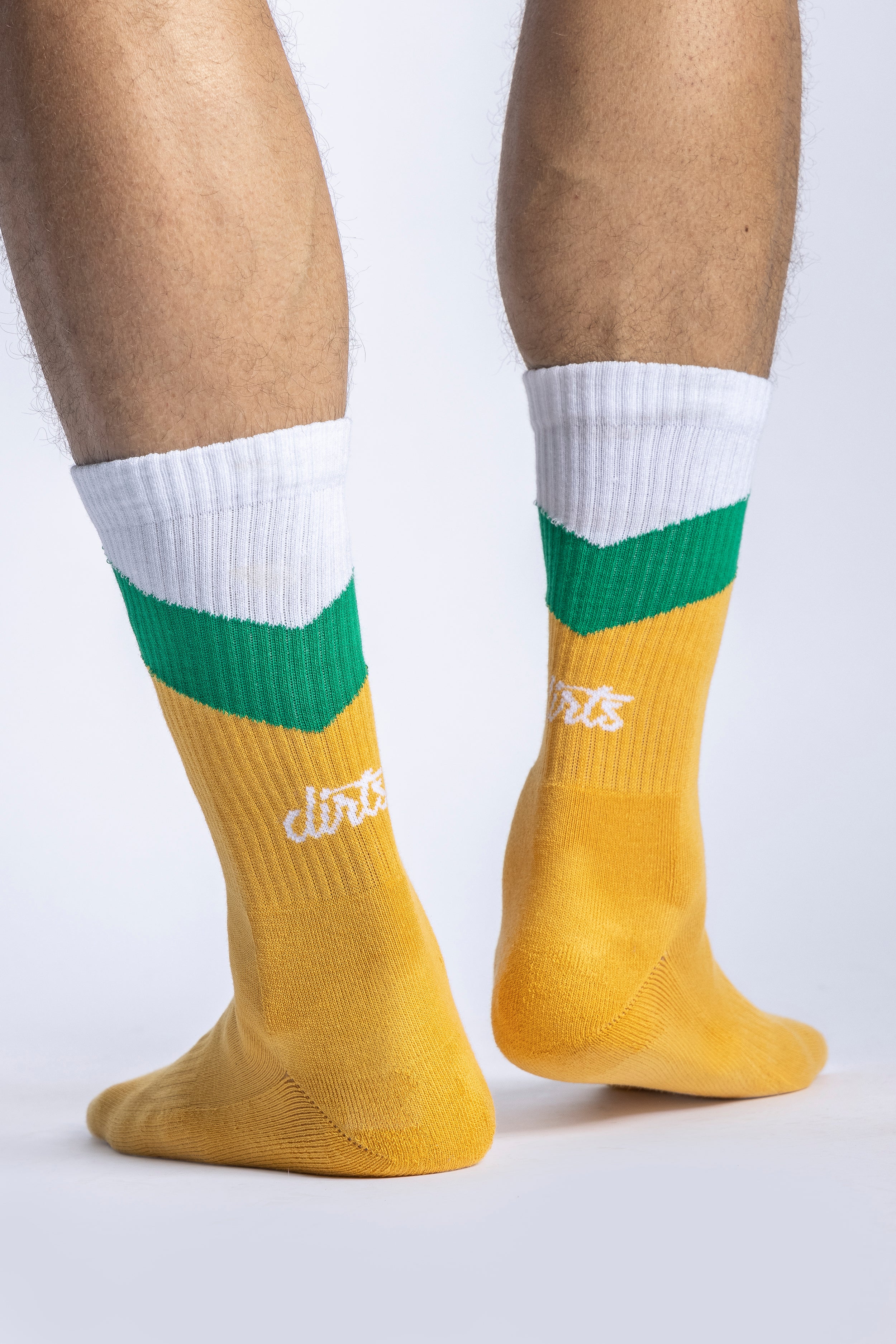 Zig Zag Socks Yellow Green White 4