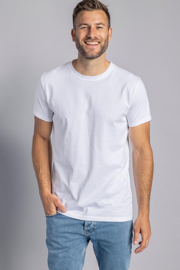 Premium Blanko T-Shirt Slim Weiß 1