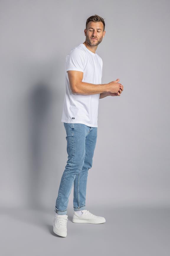 Premium Blanko T-Shirt Slim Weiß 3