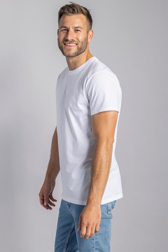 Premium Blank T-Shirt Slim Wit 4