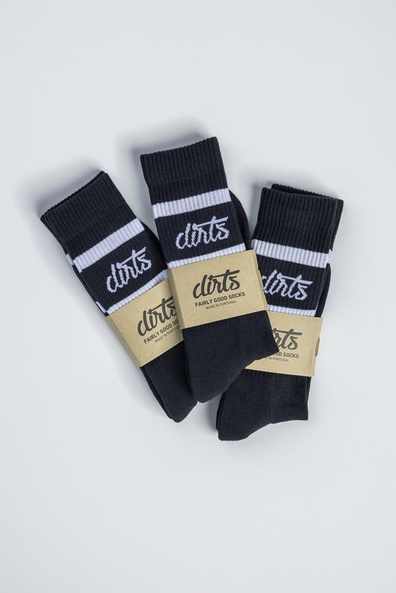 3-Pack Classic Striped Socks Black 1