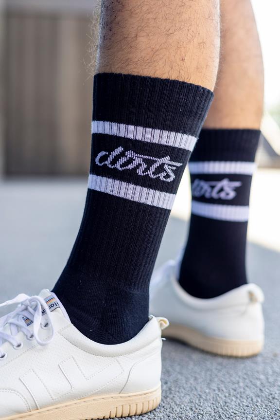 Classic Striped Socks Black 1