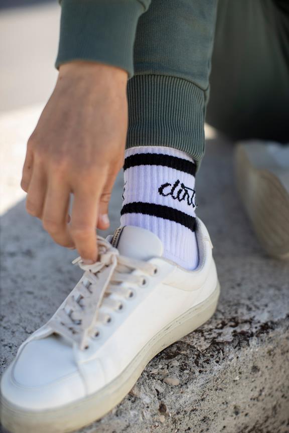Classic Striped Socken Weiß 3