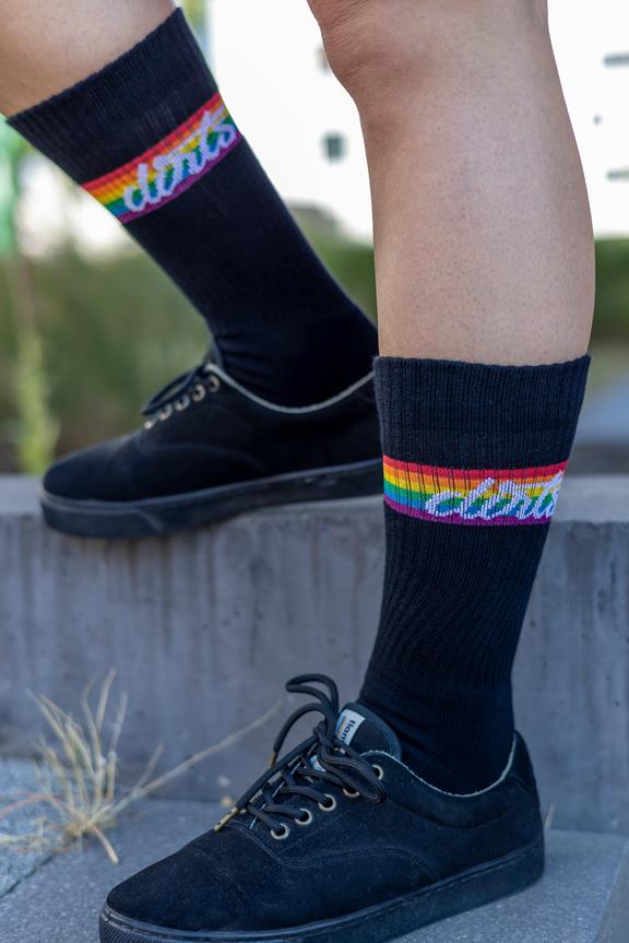 Rainbow Socks Black 2