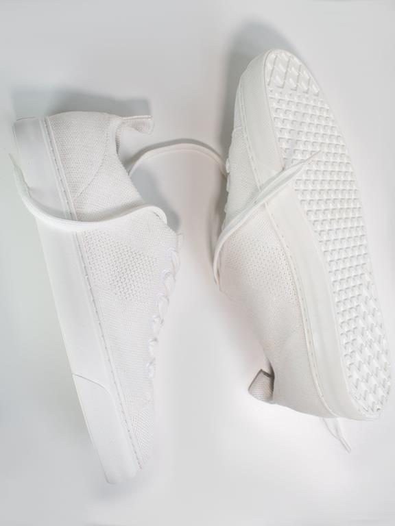 Ny Sneakers White Knit 2