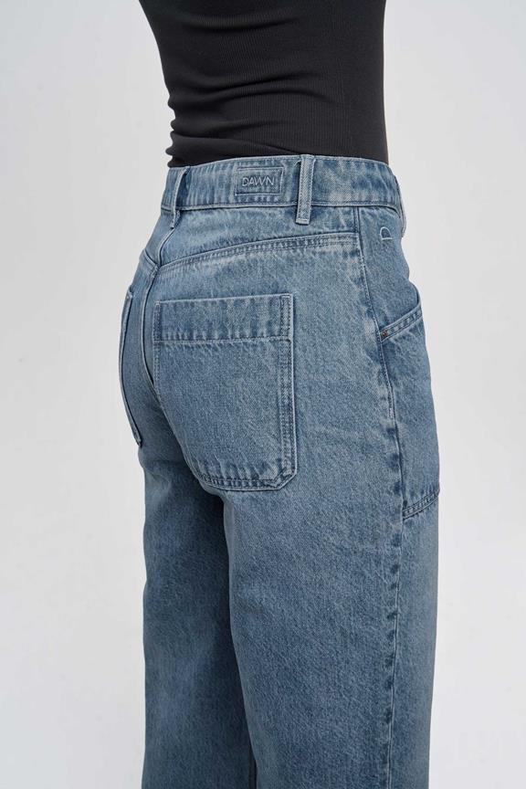 Dew Flared Jeans Cargo Blauw 5