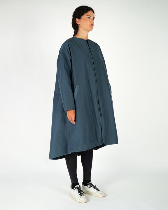 Raincoat Long Blue 2
