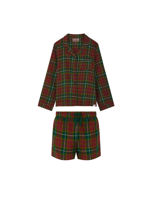 Pyjama Mit Shorts Jim Jam Womens Grün 1