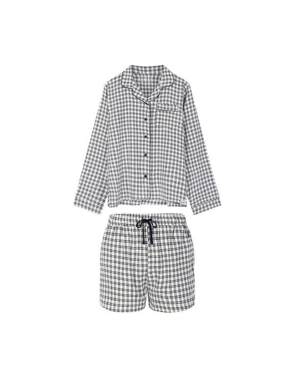 Pyjama With Shorts Jim Jam Womens White 1