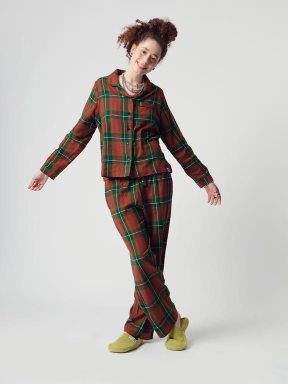 Pyjamaset Jim Jam Dames Groen 1