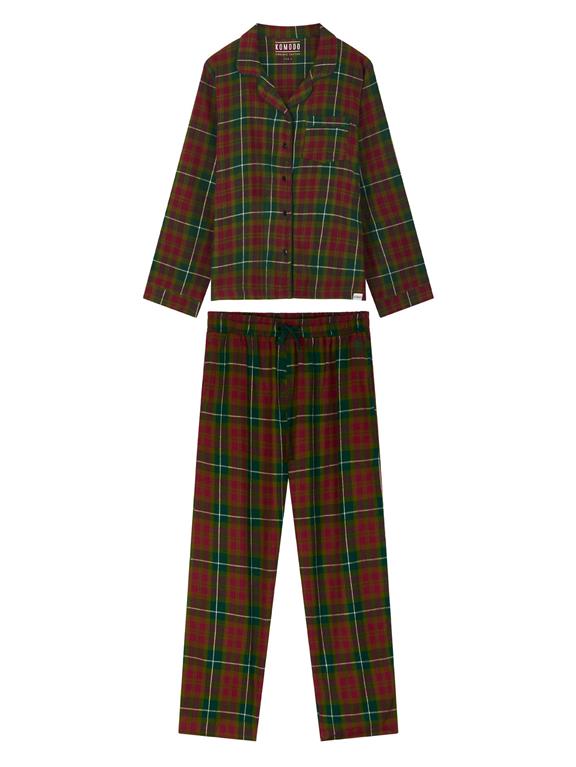 Pyjama Set Jim Jam Frauen Grün 2