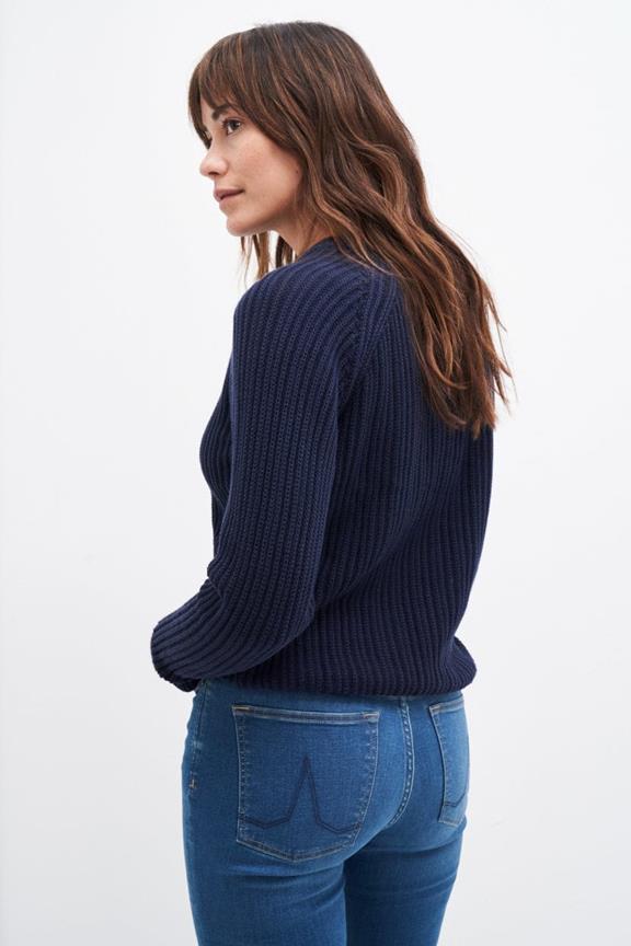 Christa Sweater Round Neck Dark Blue 4