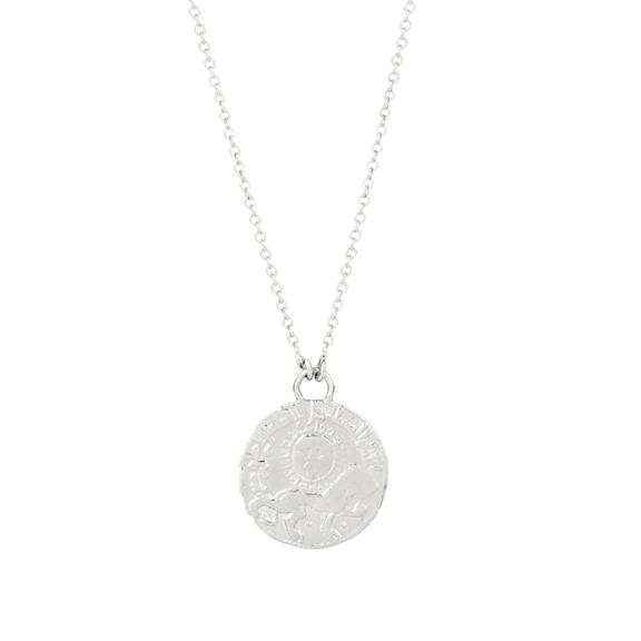 Necklace With Relic Coin Pendant Silver 1