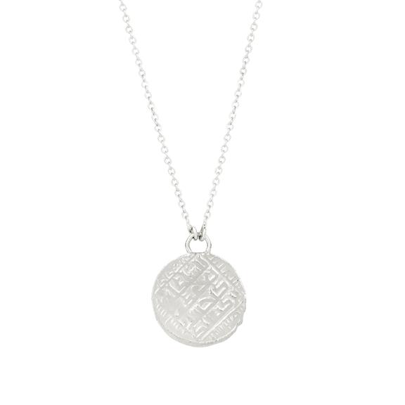 Necklace With Relic Coin Pendant Silver 7