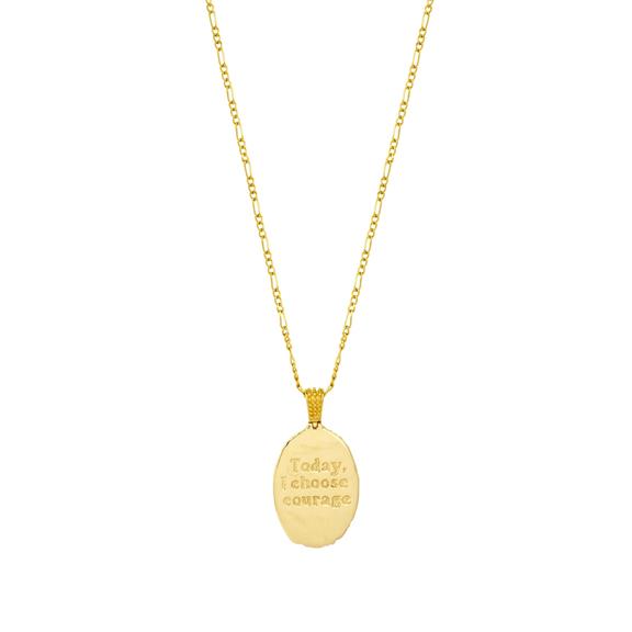 Pendant Gold Vermeil She Who Has Courage  4