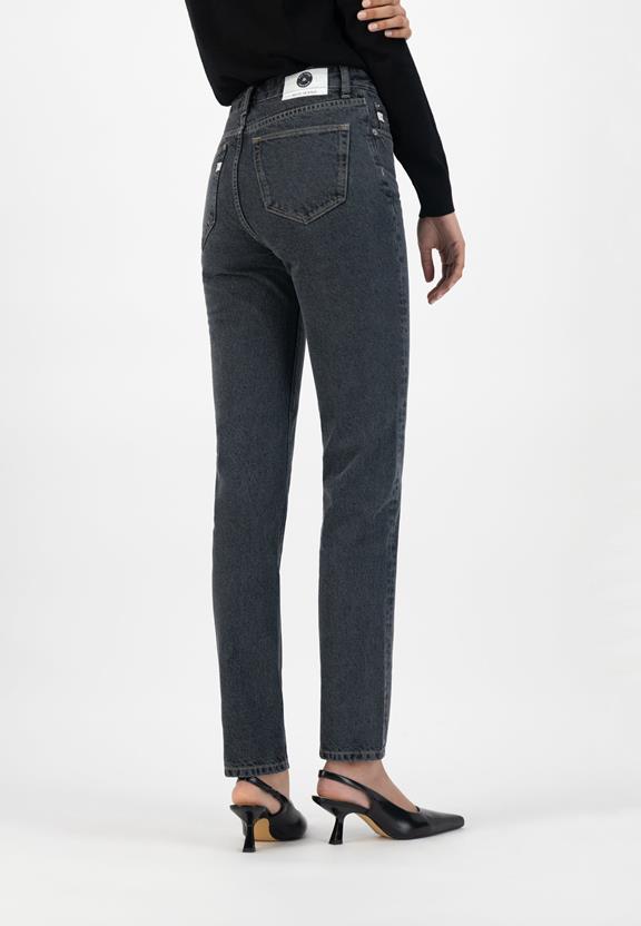 Piper Straight Jeans Used Zwart 5