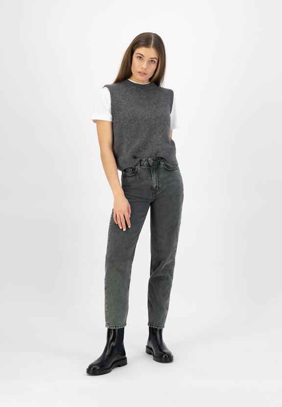 Mom Tapered Jeans Forest Grün 2