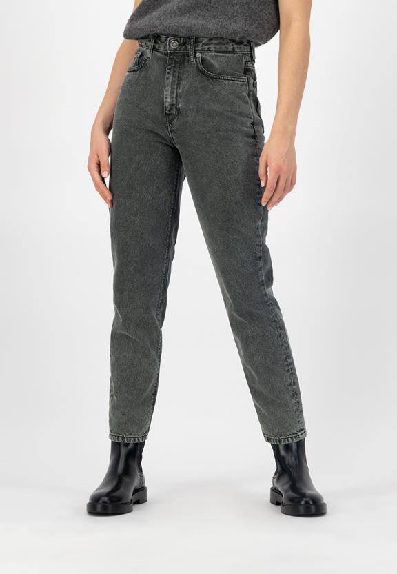 Mom Tapered Jeans Forest Grün 3