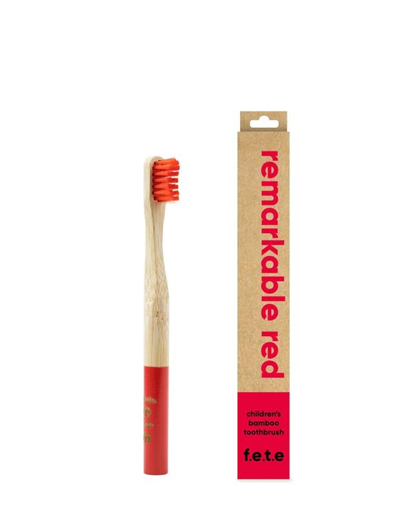 Children's Soft Bamboo Toothbrush REMARKABLE RED 1