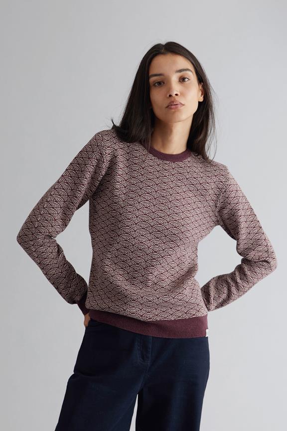 Sweater Tara Organic Cotton Cherry 1