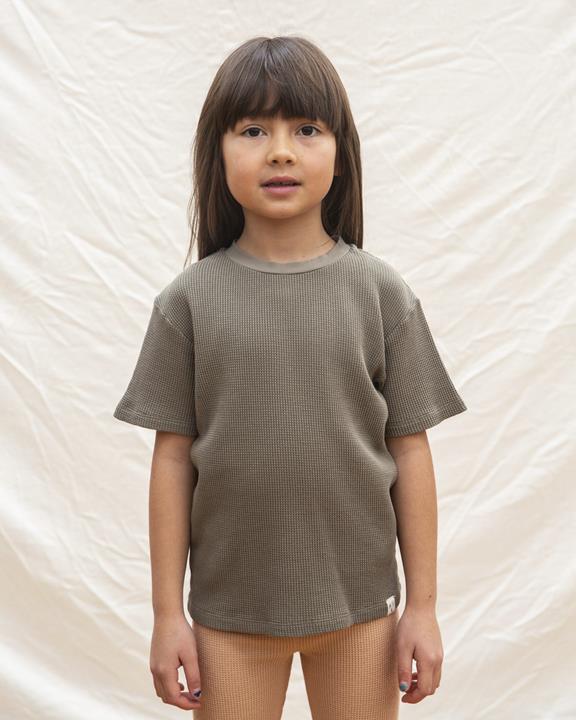 Basic T-Shirt Cremig Gelb 6