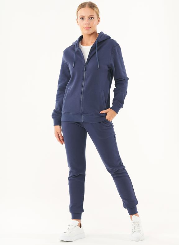 Soft Touch Zipped Hoodie Navy from Shop Like You Give a Damn