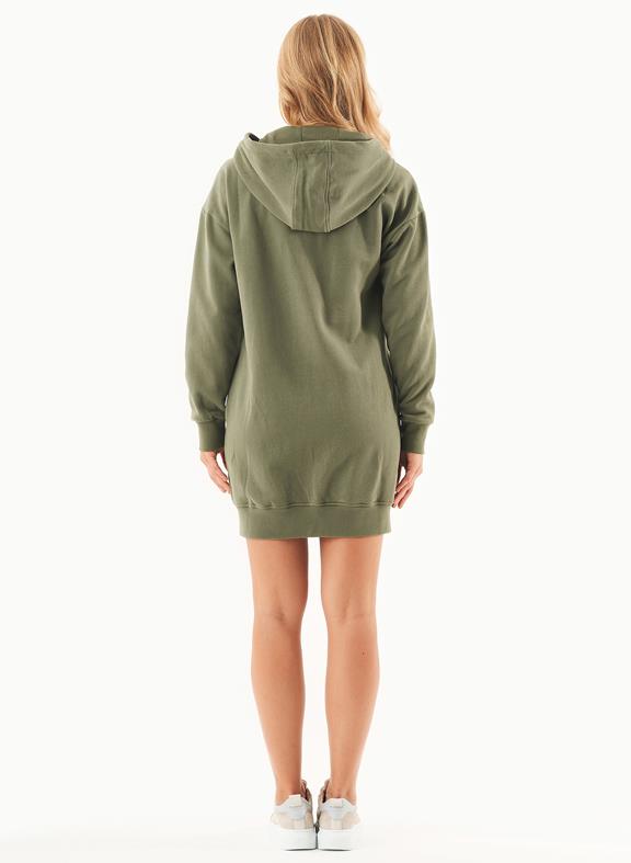 Soft Touch Sweat Jacket Long Olive 4
