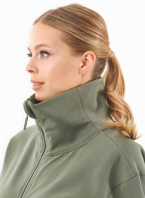 Soft-Touch Sweatjack Olive from Shop Like You Give a Damn