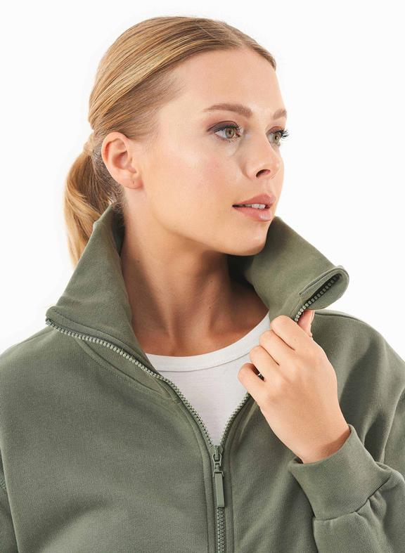 Soft-Touch Sweatjack Olive from Shop Like You Give a Damn