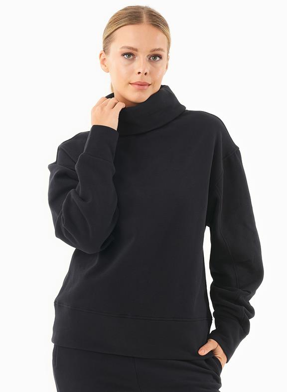 Sweater Coltrui Bio-Katoen Zwart van Shop Like You Give a Damn