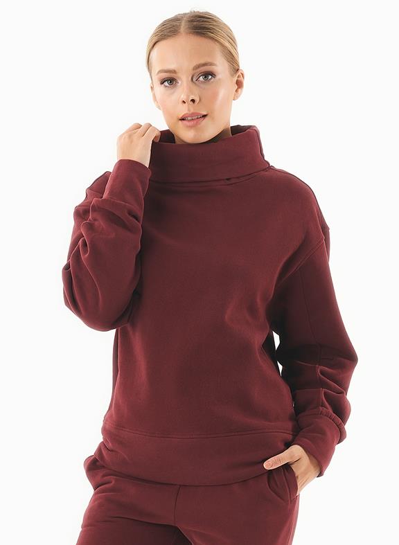 Sweater Coltrui Bio-Katoen Bordeaux van Shop Like You Give a Damn