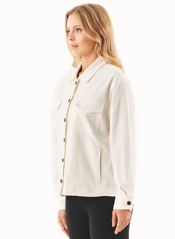 Shirt Jacket Organic Cotton Blend White 3