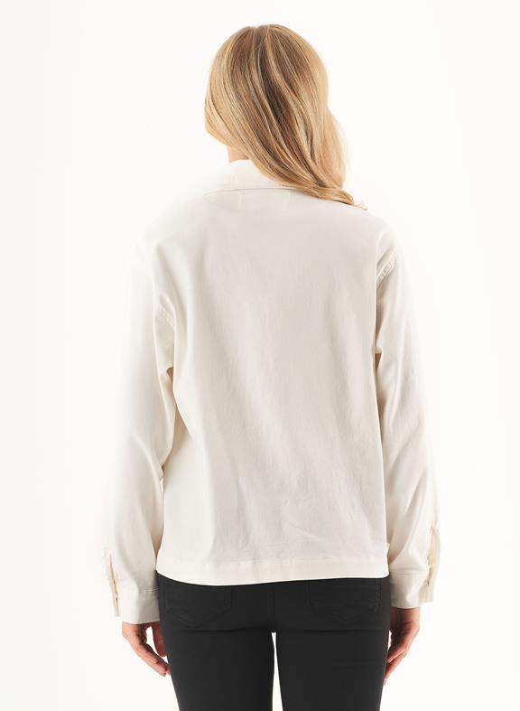 Shirt Jacket Organic Cotton Blend White 4