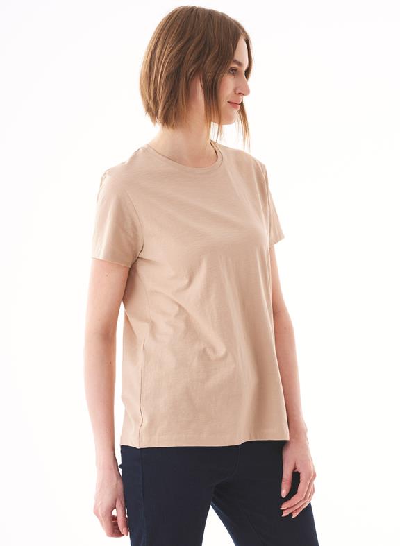 Basic T-Shirt Organic Cotton Beige from Shop Like You Give a Damn