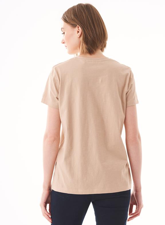 Basic T-Shirt Organic Cotton Beige from Shop Like You Give a Damn
