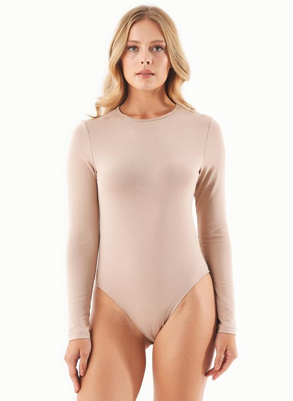 Body Manches Longues Ecovero Beige 1